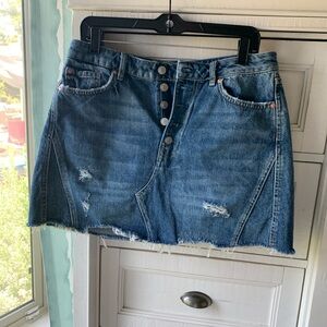 Free People blue denim skirt 31